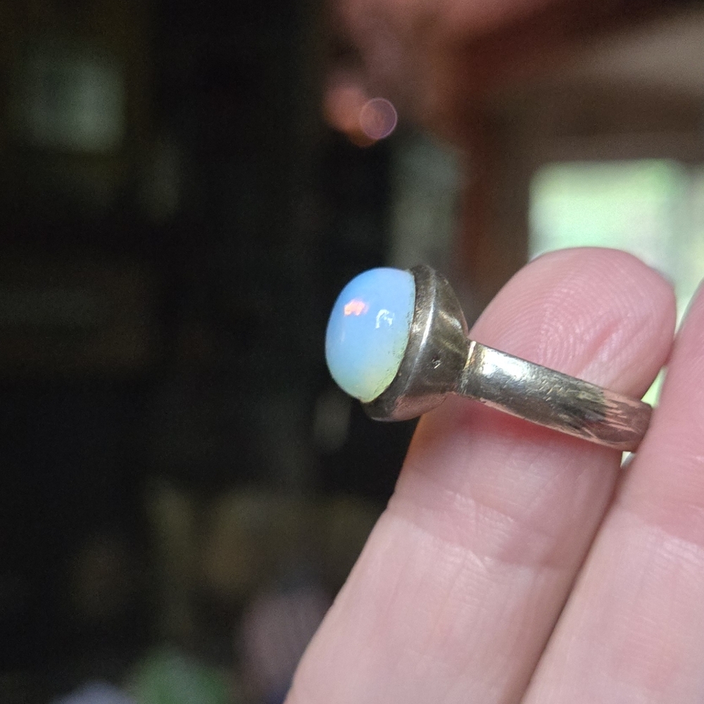 Opalite sterling Ring sz6.5 - Picture 5 of 7